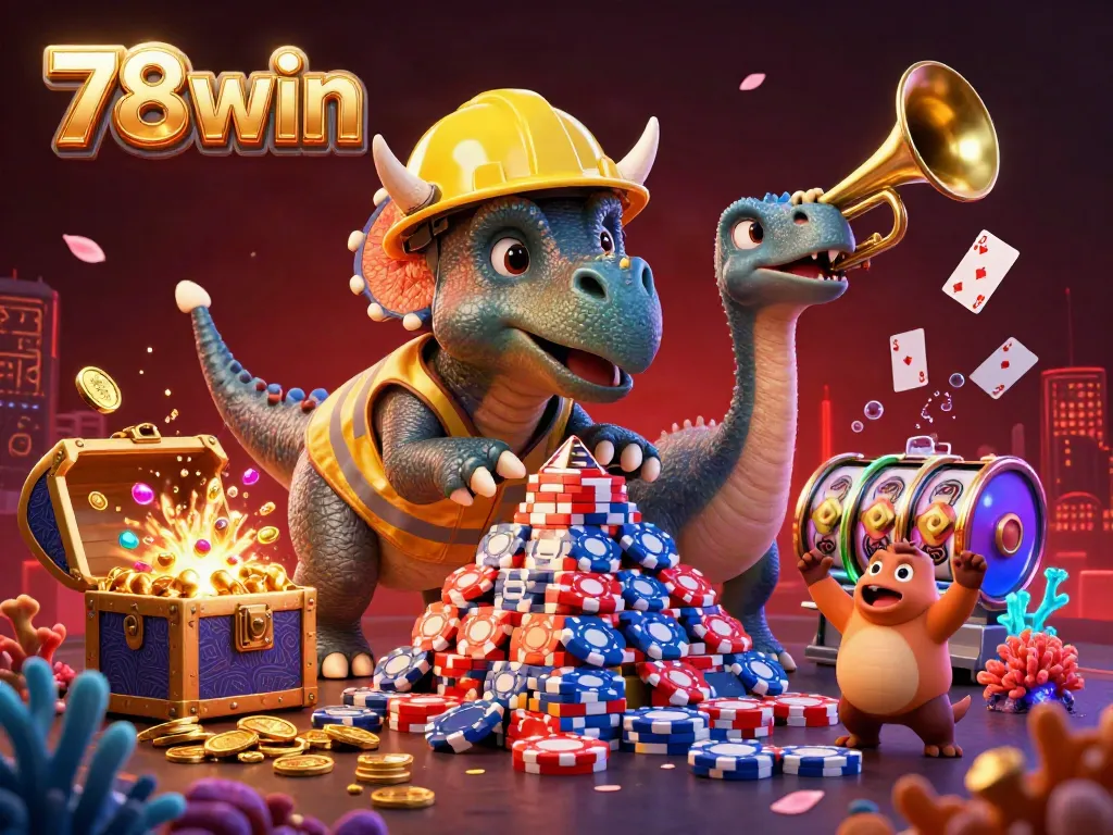 Engage with exciting casino action at 78win, featuring vibrant characters and dynamic gaming elements.