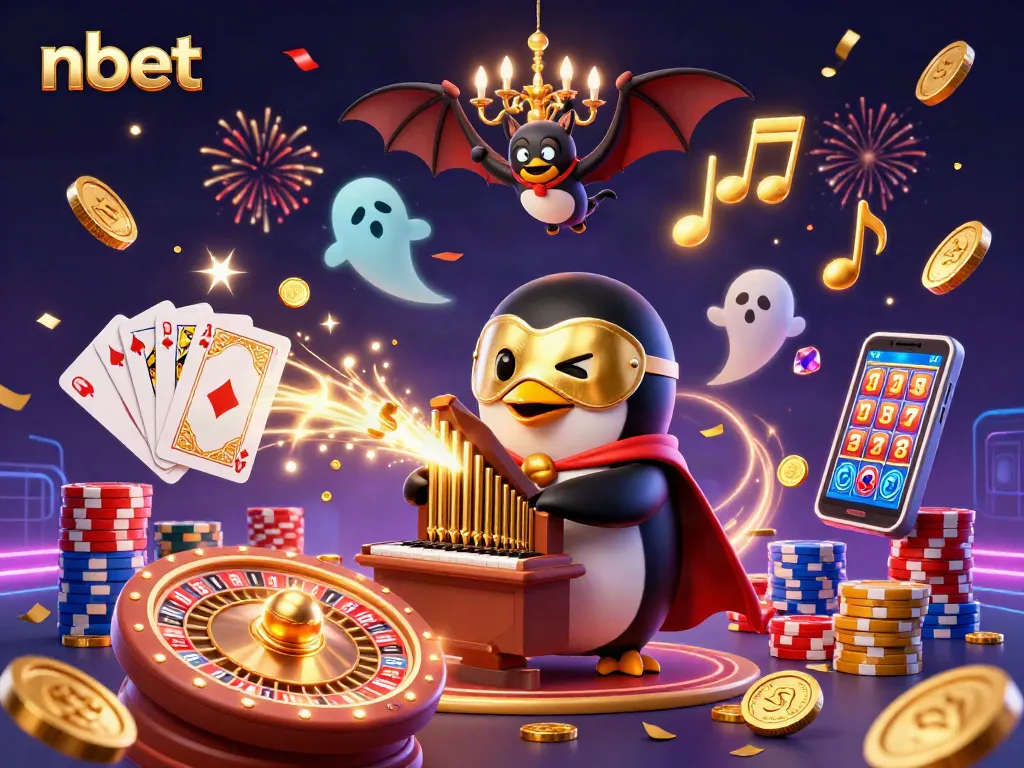 Experience thrilling gameplay with nbet’s vibrant casino scene featuring a whimsical penguin conductor.