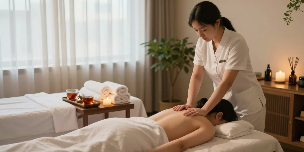 Experience a relaxing 김포출장마사지 in a serene spa environment with soothing ambiance and nature elements.