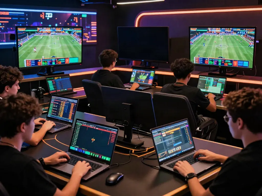 Engaging online gaming experience at https://gem88.jpn.com/ with diverse players enjoying live sports betting.