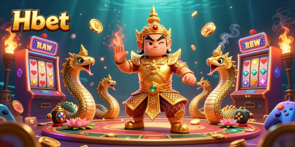 Experience thrilling gambling action with Hbet at a vibrant casino-themed party.