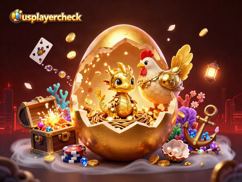 Experience the excitement of usplayercheck with vibrant poker chips and a golden dragon in a dynamic casino scene.